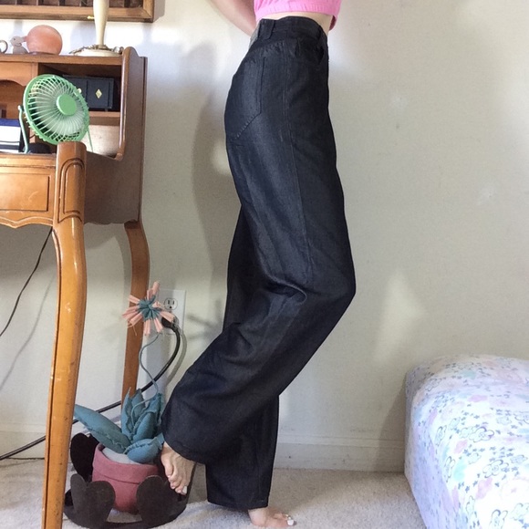 VERSACE JEANS COUTURE Sleek Sheen High Waist Pants - Picture 8 of 13